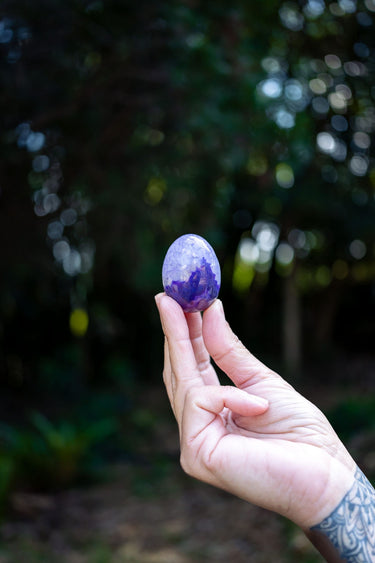 Purple Agate Egg